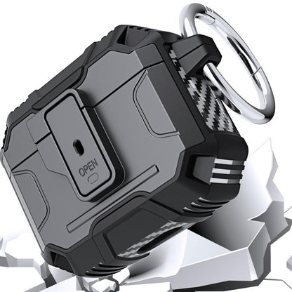 Non-slip TPU+PC Shockproof Earphones Case with Hook, For AirPods 3, For AirPods Pro, For AirPods 1 / 2