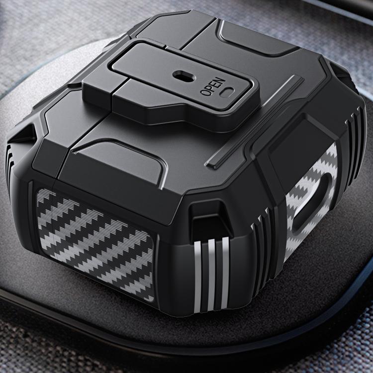 Non-slip TPU+PC Shockproof Earphones Case with Hook, For AirPods 3, For AirPods Pro, For AirPods 1 / 2