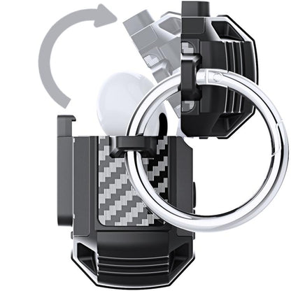 Non-slip TPU+PC Shockproof Earphones Case with Hook, For AirPods 3, For AirPods Pro, For AirPods 1 / 2