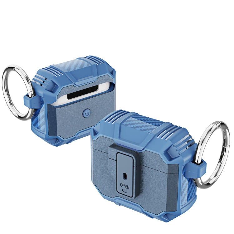 TPU + PC Shockproof Earphones Case with Hook, For AirPods Pro 3, For AirPods 4