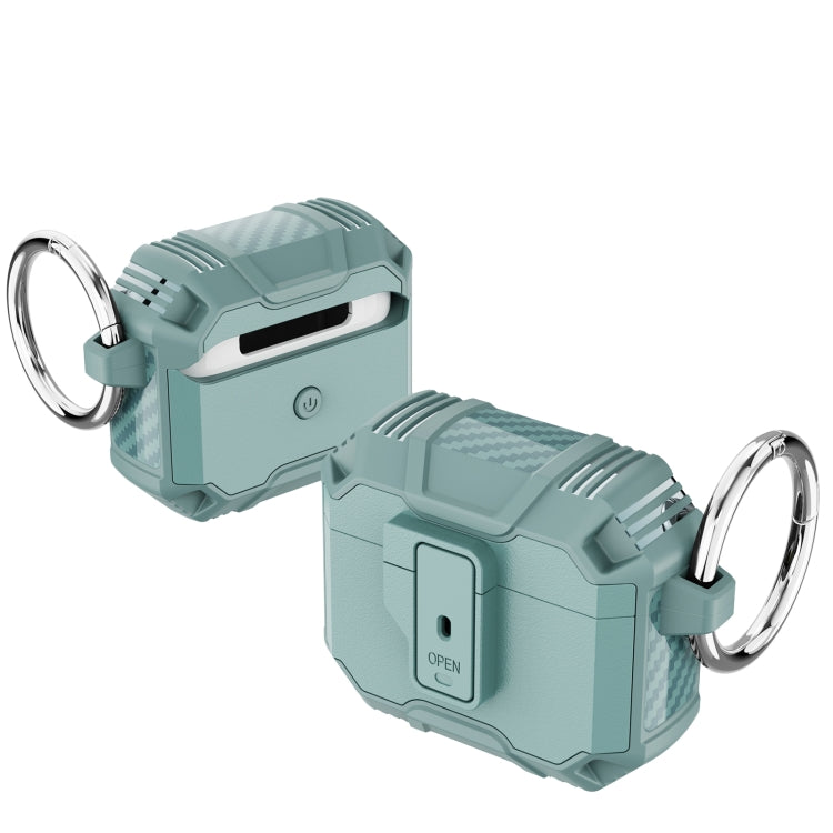 TPU + PC Shockproof Earphones Case with Hook, For AirPods Pro 3, For AirPods 4