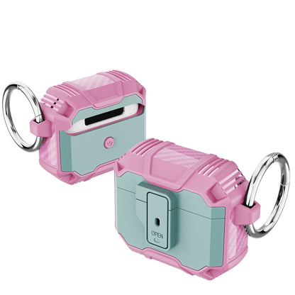 TPU + PC Shockproof Earphones Case with Hook, For AirPods Pro 3, For AirPods 4