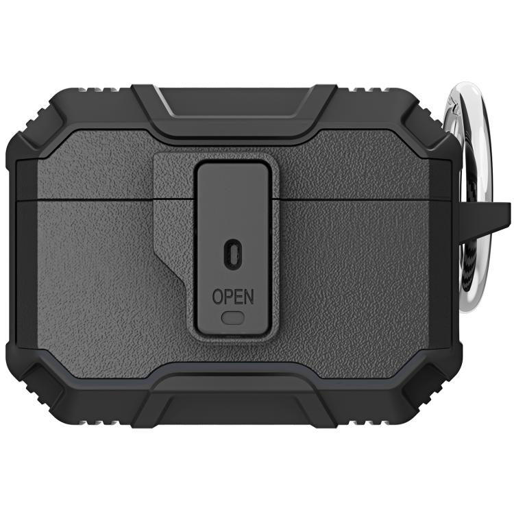 TPU + PC Shockproof Earphones Case with Hook, For AirPods Pro 3, For AirPods 4