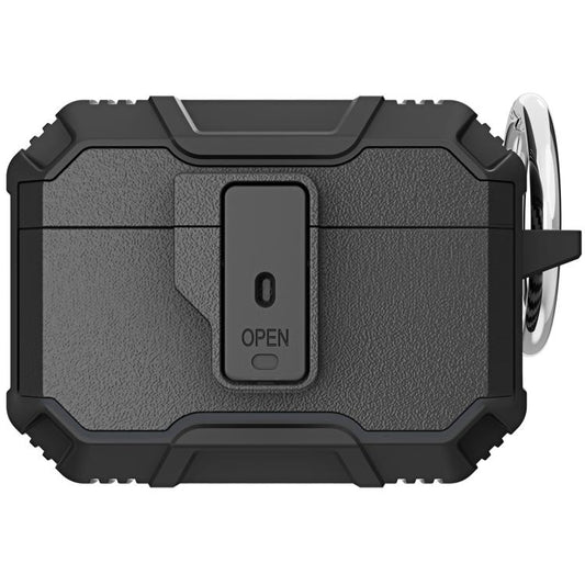 TPU + PC Shockproof Earphones Case with Hook, For AirPods Pro 3, For AirPods 4