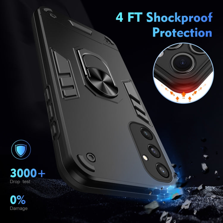 Shockproof Metal Ring Holder Phone Case, For Samsung Galaxy S25 5G, For Samsung Galaxy S25+ 5G, For Samsung Galaxy S25 Ultra 5G