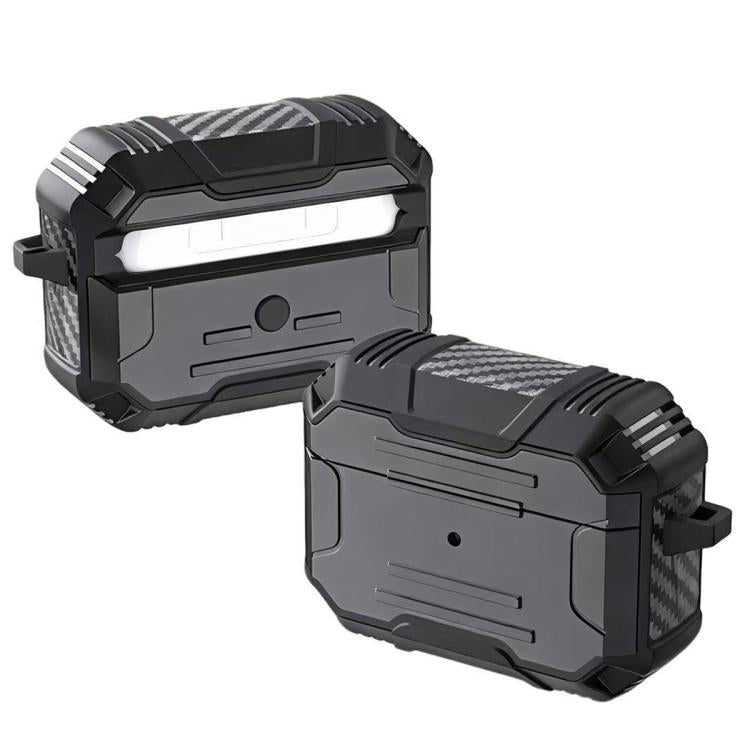 Armor TPU Hybrid PC Shockproof Earphones Cover with Hook, For AirPods Pro 3, For AirPods 4