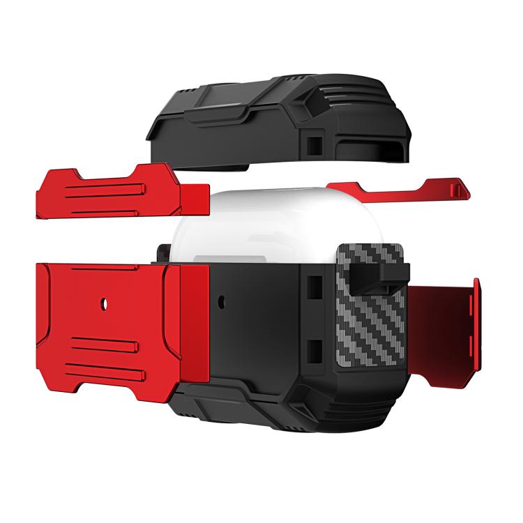 Armor TPU Hybrid PC Shockproof Earphones Cover with Hook, For AirPods Pro 3, For AirPods 4