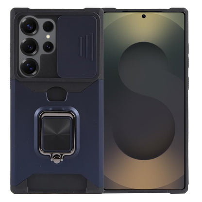 Camera Shield Card Slot PC+TPU Phone Case, For Samsung Galaxy S25 Ultra 5G, For Samsung Galaxy S24 FE 5G