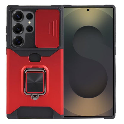 Camera Shield Card Slot PC+TPU Phone Case, For Samsung Galaxy S25 Ultra 5G, For Samsung Galaxy S24 FE 5G
