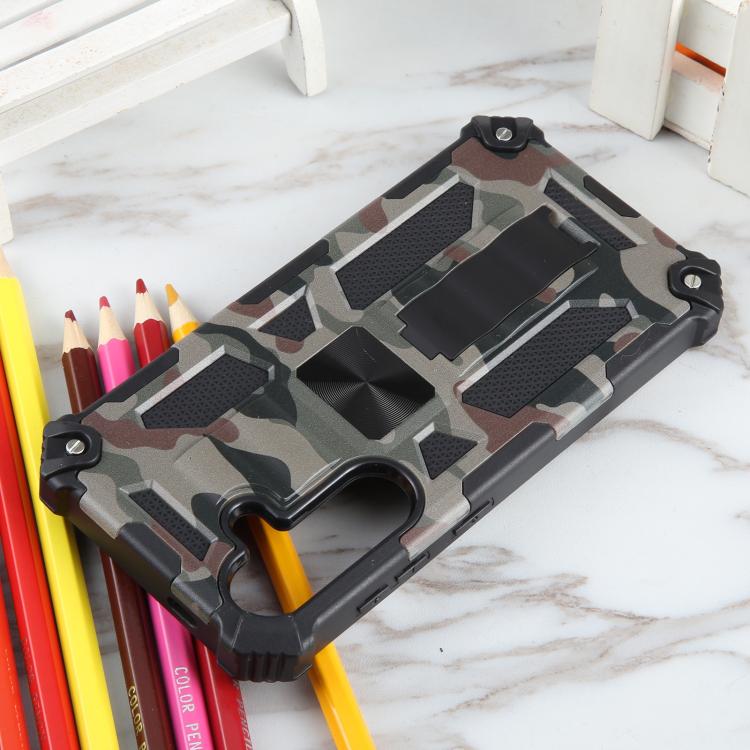 Camouflage Armor Kickstand TPU + PC Magnetic Phone Case, For Samsung Galaxy S26+ 5G, For Samsung Galaxy S26 Ultra 5G, For Samsung Galaxy S26 5G, For Samsung Galaxy S25 5G