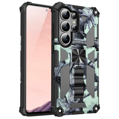 Camouflage Armor Kickstand TPU + PC Magnetic Phone Case, For Samsung Galaxy S26+ 5G, For Samsung Galaxy S26 Ultra 5G, For Samsung Galaxy S26 5G, For Samsung Galaxy S25 5G