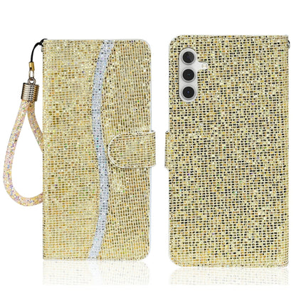 Glitter Powder Filp Leather Phone Case, For Samsung Galaxy S25 FE 5G, For Samsung Galaxy S25 Edge 5G, For Samsung Galaxy S25 5G, For Samsung Galaxy S25+ 5G