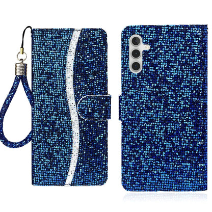 Glitter Powder Filp Leather Phone Case, For Samsung Galaxy S25 FE 5G, For Samsung Galaxy S25 Edge 5G, For Samsung Galaxy S25 5G, For Samsung Galaxy S25+ 5G