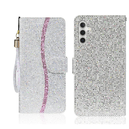 Glitter Powder Filp Leather Phone Case, For Samsung Galaxy S25 FE 5G, For Samsung Galaxy S25 Edge 5G, For Samsung Galaxy S25 5G, For Samsung Galaxy S25+ 5G