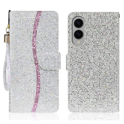 Glitter Powder Filp Leather Phone Case, For Samsung Galaxy S25 FE 5G, For Samsung Galaxy S25 Edge 5G, For Samsung Galaxy S25 5G, For Samsung Galaxy S25+ 5G