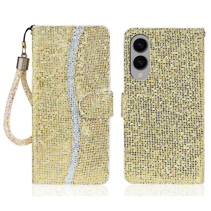 Glitter Powder Filp Leather Phone Case, For Samsung Galaxy S25 FE 5G, For Samsung Galaxy S25 Edge 5G, For Samsung Galaxy S25 5G, For Samsung Galaxy S25+ 5G