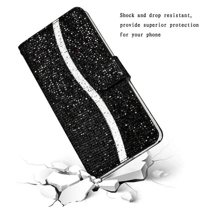 Glitter Powder Filp Leather Phone Case, For Samsung Galaxy S25 FE 5G, For Samsung Galaxy S25 Edge 5G, For Samsung Galaxy S25 5G, For Samsung Galaxy S25+ 5G