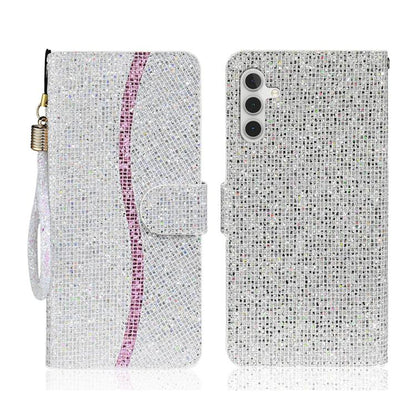 Glitter Powder Filp Leather Phone Case, For Samsung Galaxy S25 FE 5G, For Samsung Galaxy S25 Edge 5G, For Samsung Galaxy S25 5G, For Samsung Galaxy S25+ 5G