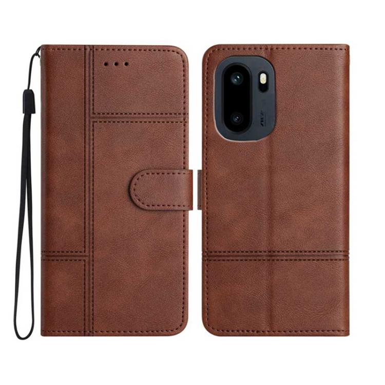 Cowhide Texture Stitching Leather Phone Case, For OnePlus Ace 6, For OnePlus 15, For OnePlus Nord 5, For OnePlus Nord CE5