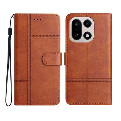 Cowhide Texture Stitching Leather Phone Case, For OnePlus Ace 6, For OnePlus 15, For OnePlus Nord 5, For OnePlus Nord CE5