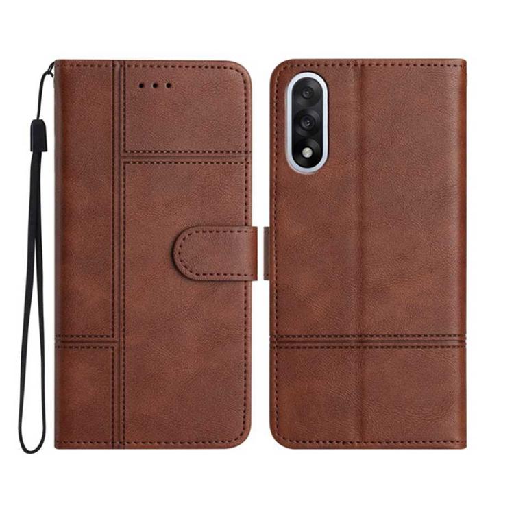 Cowhide Texture Stitching Leather Phone Case, For OnePlus Ace 6, For OnePlus 15, For OnePlus Nord 5, For OnePlus Nord CE5