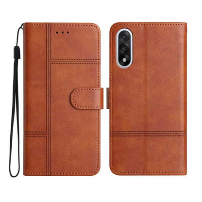 Cowhide Texture Stitching Leather Phone Case, For OnePlus Ace 6, For OnePlus 15, For OnePlus Nord 5, For OnePlus Nord CE5
