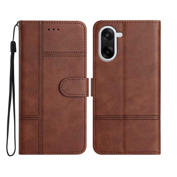 Cowhide Texture Stitching Leather Phone Case, For OnePlus Ace 6, For OnePlus 15, For OnePlus Nord 5, For OnePlus Nord CE5
