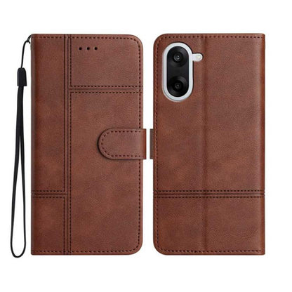 Cowhide Texture Stitching Leather Phone Case, For OnePlus Ace 6, For OnePlus 15, For OnePlus Nord 5, For OnePlus Nord CE5