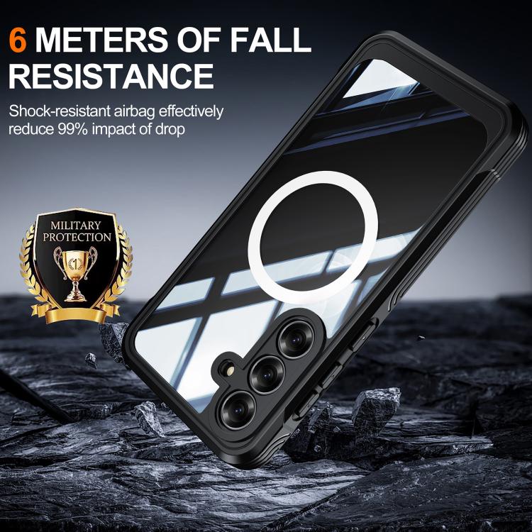 RedPepper Tempered Glass MagSafe Phone Case, For Samsung Galaxy S25 FE 5G, For Samsung Galaxy S25 Edge 5G, For Samsung Galaxy S25 5G, For Samsung Galaxy S25+ 5G, For Samsung Galaxy S25 Ultra 5G