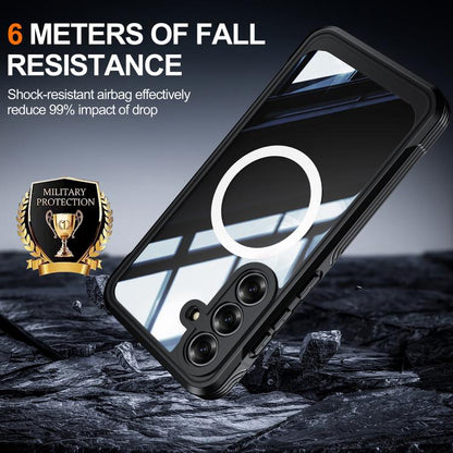 RedPepper Tempered Glass MagSafe Phone Case, For Samsung Galaxy S25 FE 5G, For Samsung Galaxy S25 Edge 5G, For Samsung Galaxy S25 5G, For Samsung Galaxy S25+ 5G, For Samsung Galaxy S25 Ultra 5G