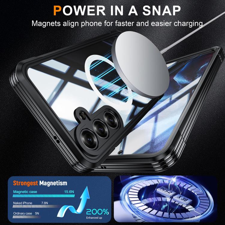 RedPepper Tempered Glass MagSafe Phone Case, For Samsung Galaxy S25 FE 5G, For Samsung Galaxy S25 Edge 5G, For Samsung Galaxy S25 5G, For Samsung Galaxy S25+ 5G, For Samsung Galaxy S25 Ultra 5G