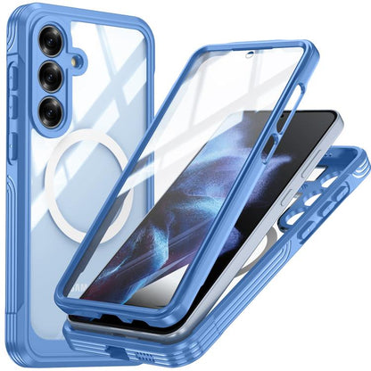 RedPepper Tempered Glass MagSafe Phone Case, For Samsung Galaxy S25 FE 5G, For Samsung Galaxy S25 Edge 5G, For Samsung Galaxy S25 5G, For Samsung Galaxy S25+ 5G, For Samsung Galaxy S25 Ultra 5G