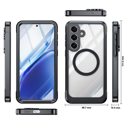 RedPepper Tempered Glass MagSafe Phone Case, For Galaxy S26 FE 5G, For Samsung Galaxy S25 FE 5G, For Samsung Galaxy S25 Edge 5G, For Samsung Galaxy S25 5G, For Samsung Galaxy S25+ 5G, For Samsung Galaxy S25 Ultra 5G