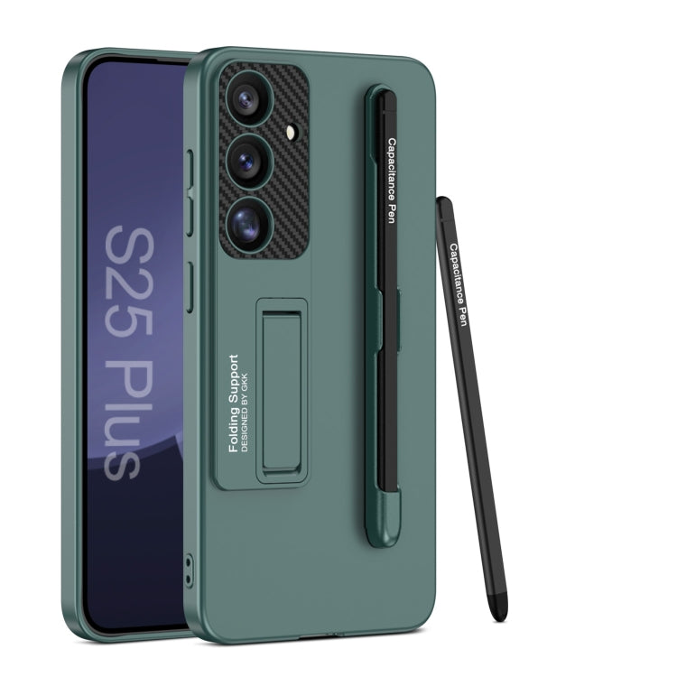 GKK Ultra-thin Holder Phone Case with Pen Slots & Stylus Pen, For Samsung Galaxy S26 Ultra 5G, For Samsung Galaxy S25 5G, For Samsung Galaxy S25+ 5G, For Samsung Galaxy S25 Ultra 5G