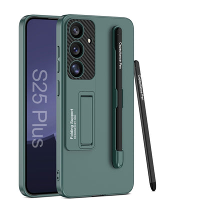 GKK Ultra-thin Holder Phone Case with Pen Slots & Stylus Pen, For Samsung Galaxy S26 Ultra 5G, For Samsung Galaxy S25 5G, For Samsung Galaxy S25+ 5G, For Samsung Galaxy S25 Ultra 5G