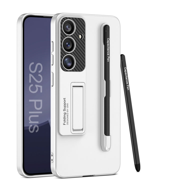 GKK Ultra-thin Holder Phone Case with Pen Slots & Stylus Pen, For Samsung Galaxy S26 Ultra 5G, For Samsung Galaxy S25 5G, For Samsung Galaxy S25+ 5G, For Samsung Galaxy S25 Ultra 5G