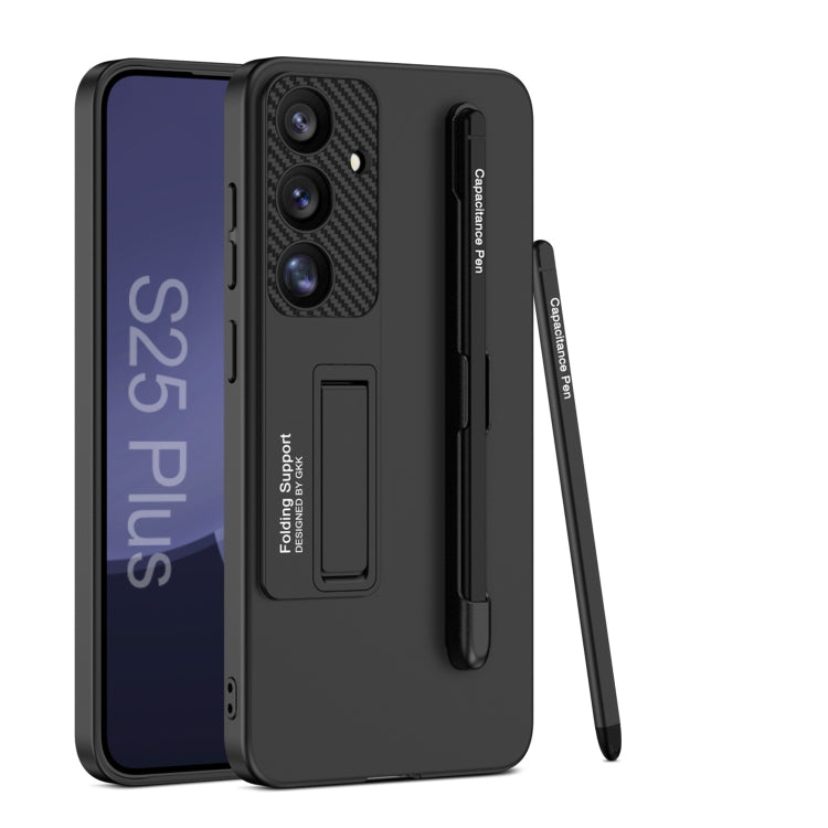GKK Ultra-thin Holder Phone Case with Pen Slots & Stylus Pen, For Samsung Galaxy S26 Ultra 5G, For Samsung Galaxy S25 5G, For Samsung Galaxy S25+ 5G, For Samsung Galaxy S25 Ultra 5G