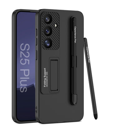 GKK Ultra-thin Holder Phone Case with Pen Slots & Stylus Pen, For Samsung Galaxy S26 Ultra 5G, For Samsung Galaxy S25 5G, For Samsung Galaxy S25+ 5G, For Samsung Galaxy S25 Ultra 5G