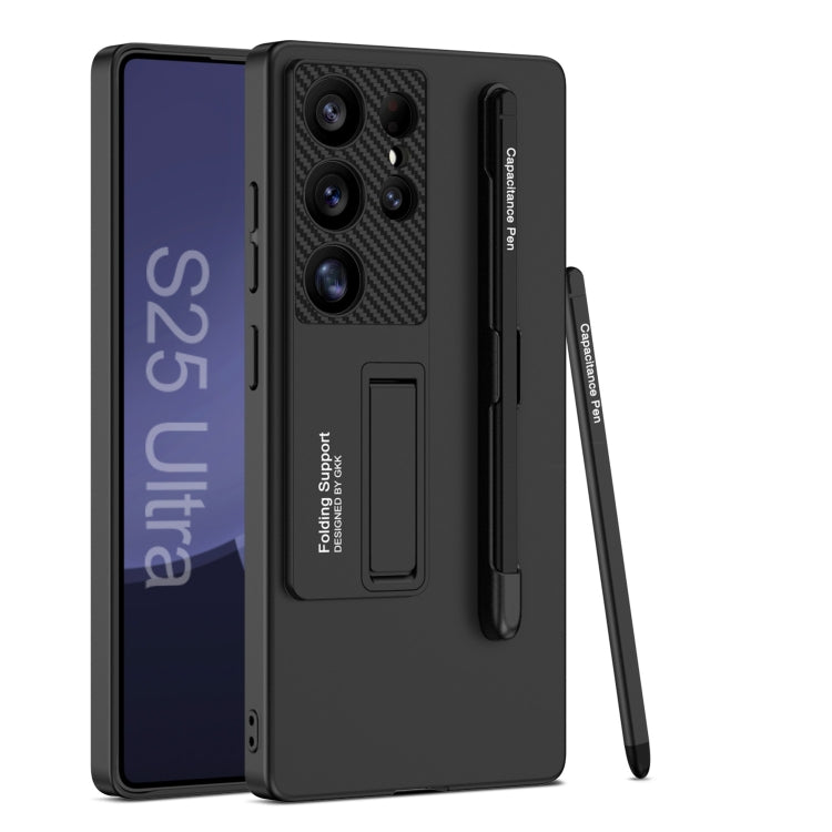 GKK Ultra-thin Holder Phone Case with Pen Slots & Stylus Pen, For Samsung Galaxy S25 5G, For Samsung Galaxy S25+ 5G, For Samsung Galaxy S25 Ultra 5G
