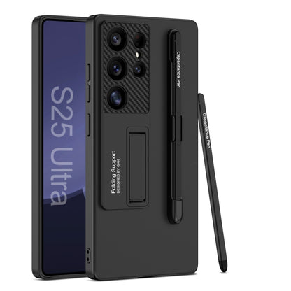 GKK Ultra-thin Holder Phone Case with Pen Slots & Stylus Pen, For Samsung Galaxy S25 5G, For Samsung Galaxy S25+ 5G, For Samsung Galaxy S25 Ultra 5G