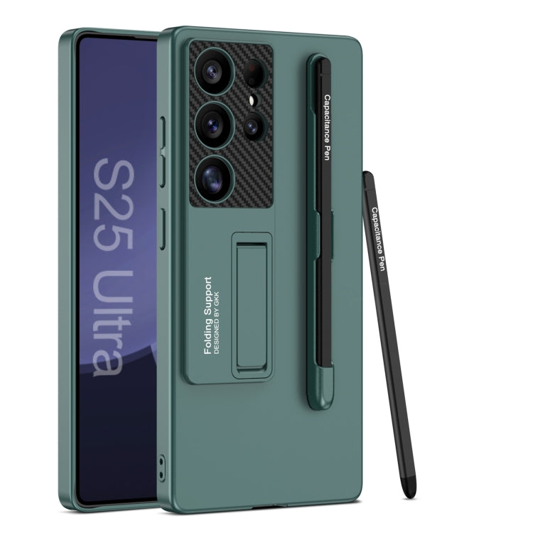 GKK Ultra-thin Holder Phone Case with Pen Slots & Stylus Pen, For Samsung Galaxy S26 Ultra 5G, For Samsung Galaxy S25 5G, For Samsung Galaxy S25+ 5G, For Samsung Galaxy S25 Ultra 5G