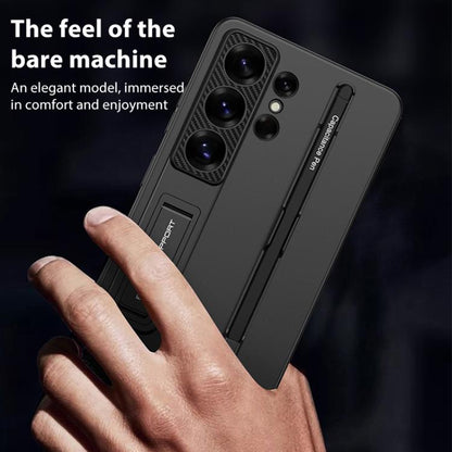 GKK Ultra-thin Holder Phone Case with Pen Slots & Stylus Pen, For Samsung Galaxy S26 Ultra 5G, For Samsung Galaxy S25 5G, For Samsung Galaxy S25+ 5G, For Samsung Galaxy S25 Ultra 5G