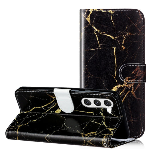 Colored Drawing Marble Pattern Leather Phone Case, For Samsung Galaxy S25 5G, For Samsung Galaxy S25+ 5G
