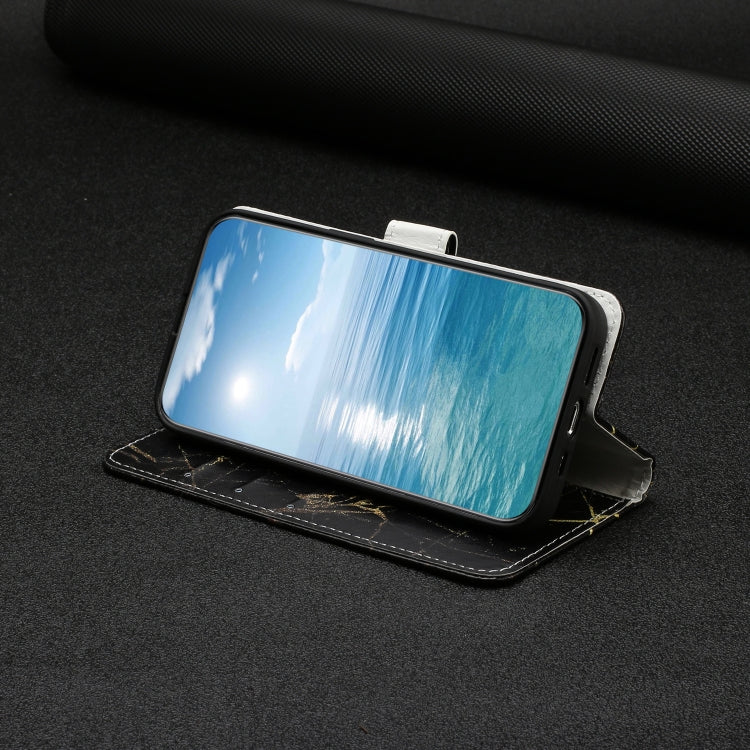 Colored Drawing Marble Pattern Leather Phone Case, For Samsung Galaxy S25 Ultra 5G