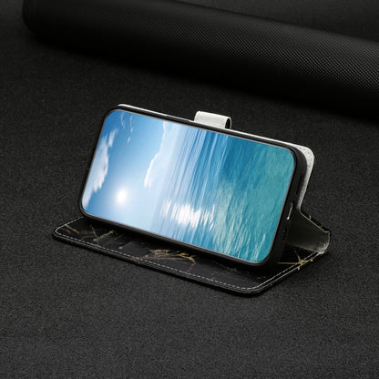 Colored Drawing Marble Pattern Leather Phone Case, For Samsung Galaxy S25 Ultra 5G