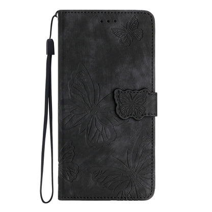 Skin-feel Embossed Butterfly Leather Phone Case, For Samsung Galaxy S25 5G, For Samsung Galaxy S25+ 5G, For Samsung Galaxy S25 Ultra 5G