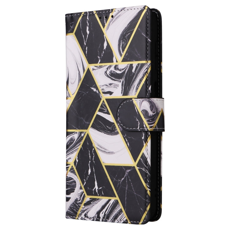 Marble Bronzing Stitching Leather Phone Case, For Samsung Galaxy S25+ 5G, For Samsung Galaxy S25 Ultra 5G, For Samsung Galaxy S24 FE 5G