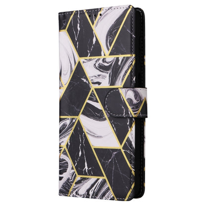 Marble Bronzing Stitching Leather Phone Case, For Samsung Galaxy S25+ 5G, For Samsung Galaxy S25 Ultra 5G, For Samsung Galaxy S24 FE 5G