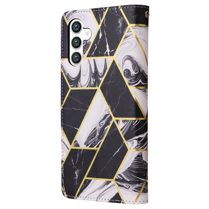 Marble Bronzing Stitching Leather Phone Case, For Samsung Galaxy S25+ 5G, For Samsung Galaxy S25 Ultra 5G, For Samsung Galaxy S24 FE 5G