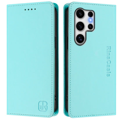 RC01 Dual-Folded Magnetic Suction RFID Leather Phone Case, For Galaxy S23 Ultra 5G, For Galaxy S23+ 5G, For Galaxy S23 5G